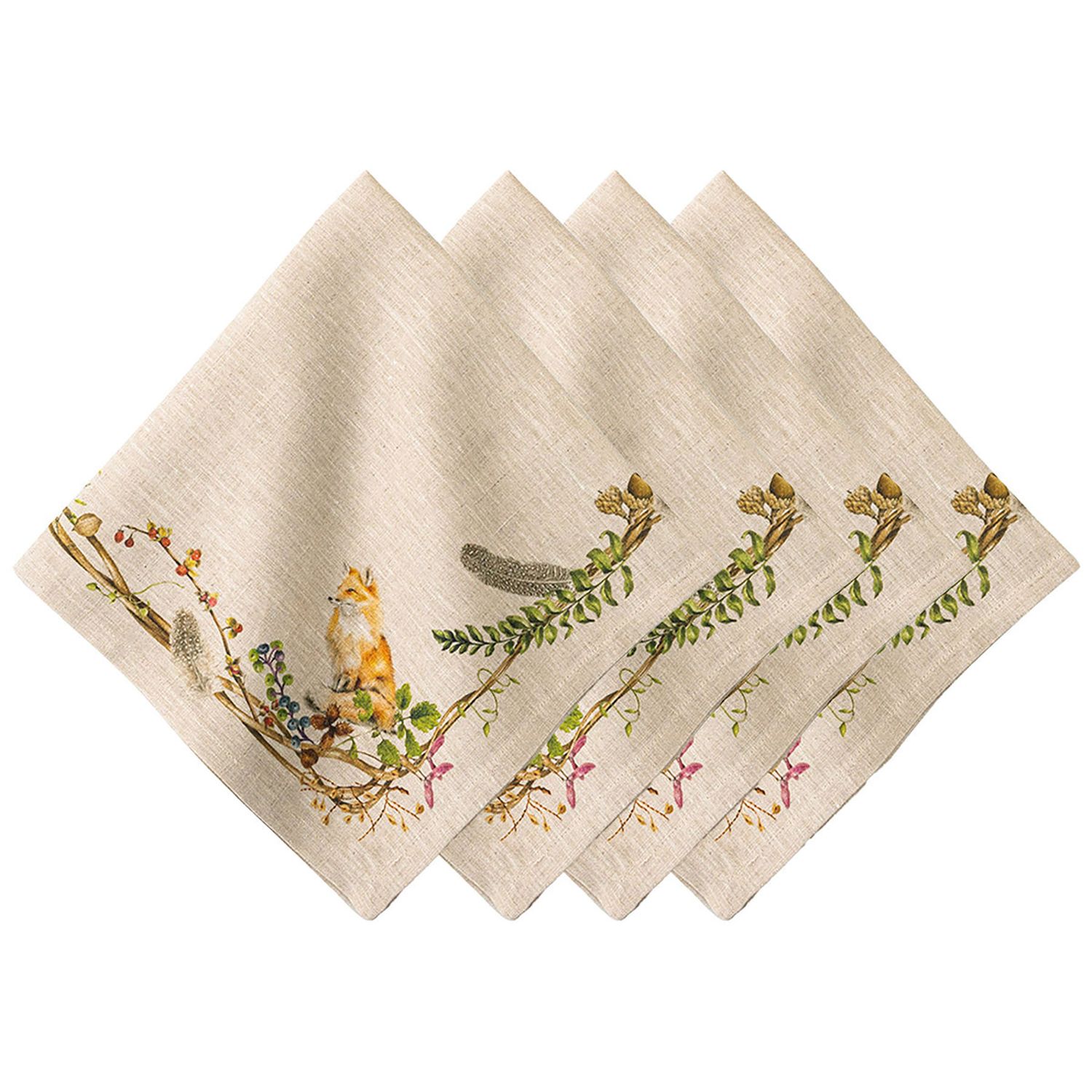 Juliska Forest Walk Animal Napkin Set of 4 LB52AS4/90
