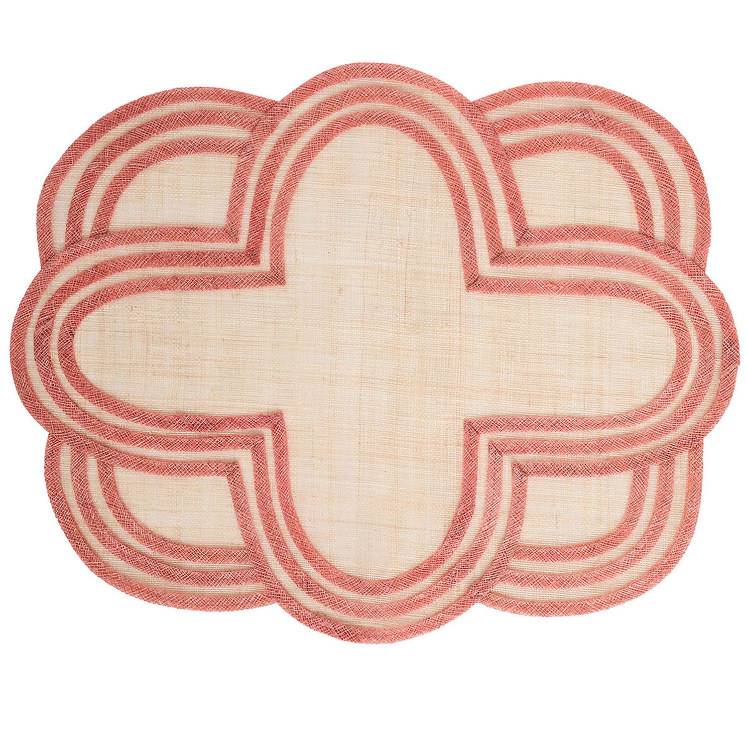 Juliska Scallop Stripe Placemat Coral LM67/52