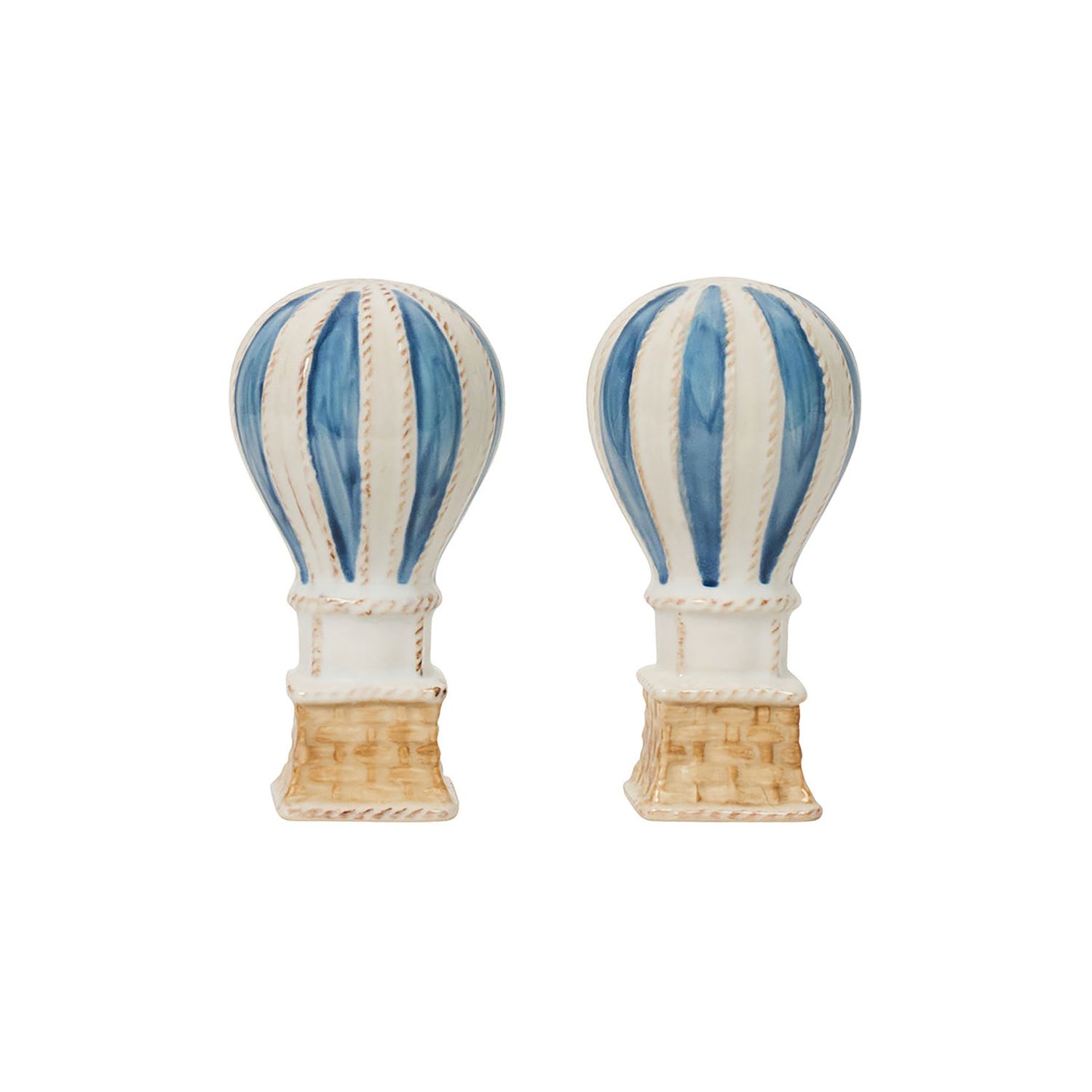 Juliska L'Amour Toujours Hot Air Balloon Salt and Pepper Shakers Set of 2 Chambray LT14/47