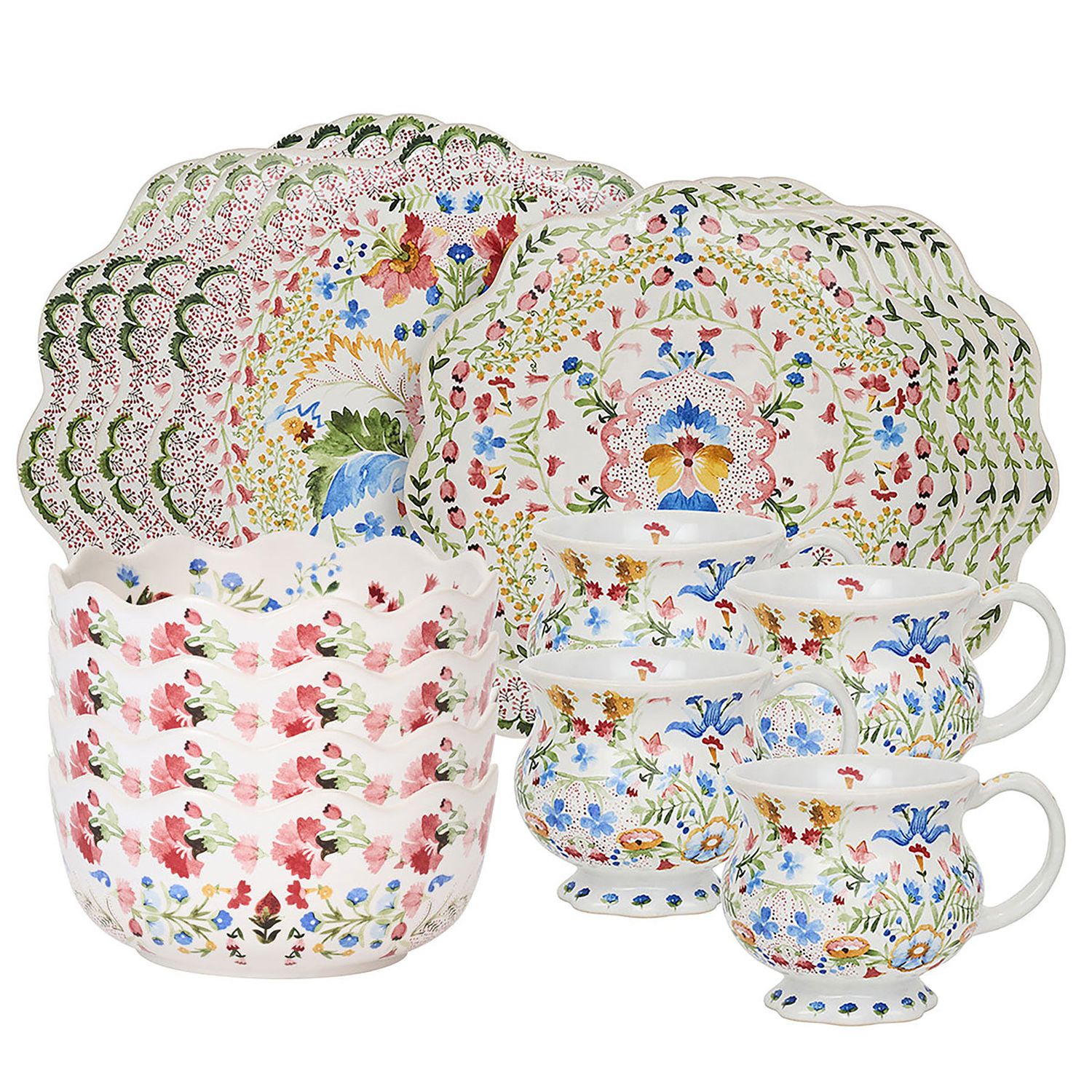 Juliska Sofia 16 Piece Place Setting Multi-Color SOF200SET/88