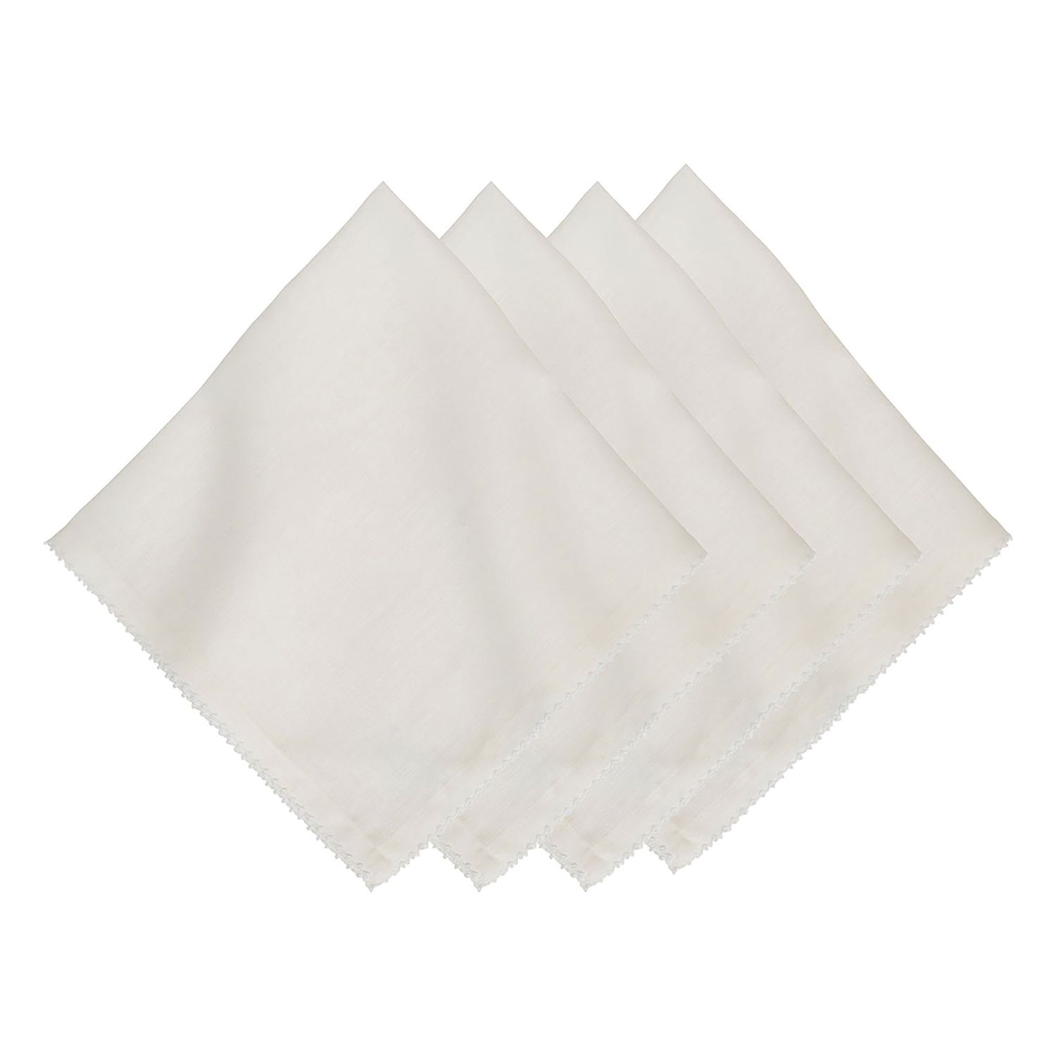 Juliska Berry Scallop Napkin Set of 4 White LB120S4/130
