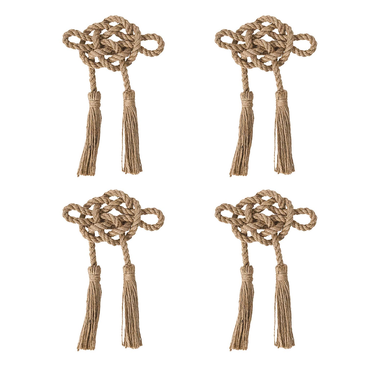 Juliska Mystic Knot Napkin Ring Set of 4 Taupe LR81S4/66