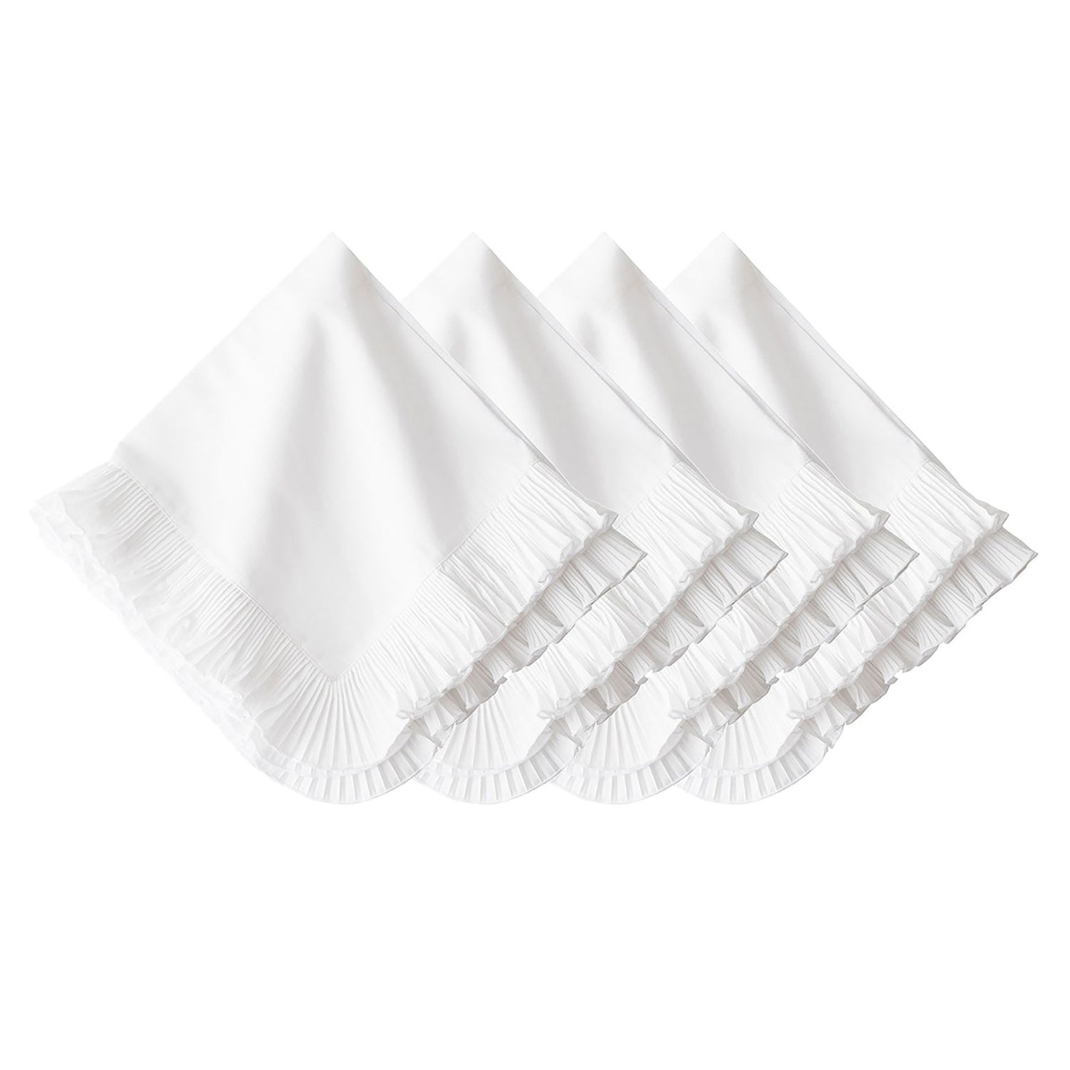 Juliska Mademoiselle Napkin Set of 4 White LB56S4/130