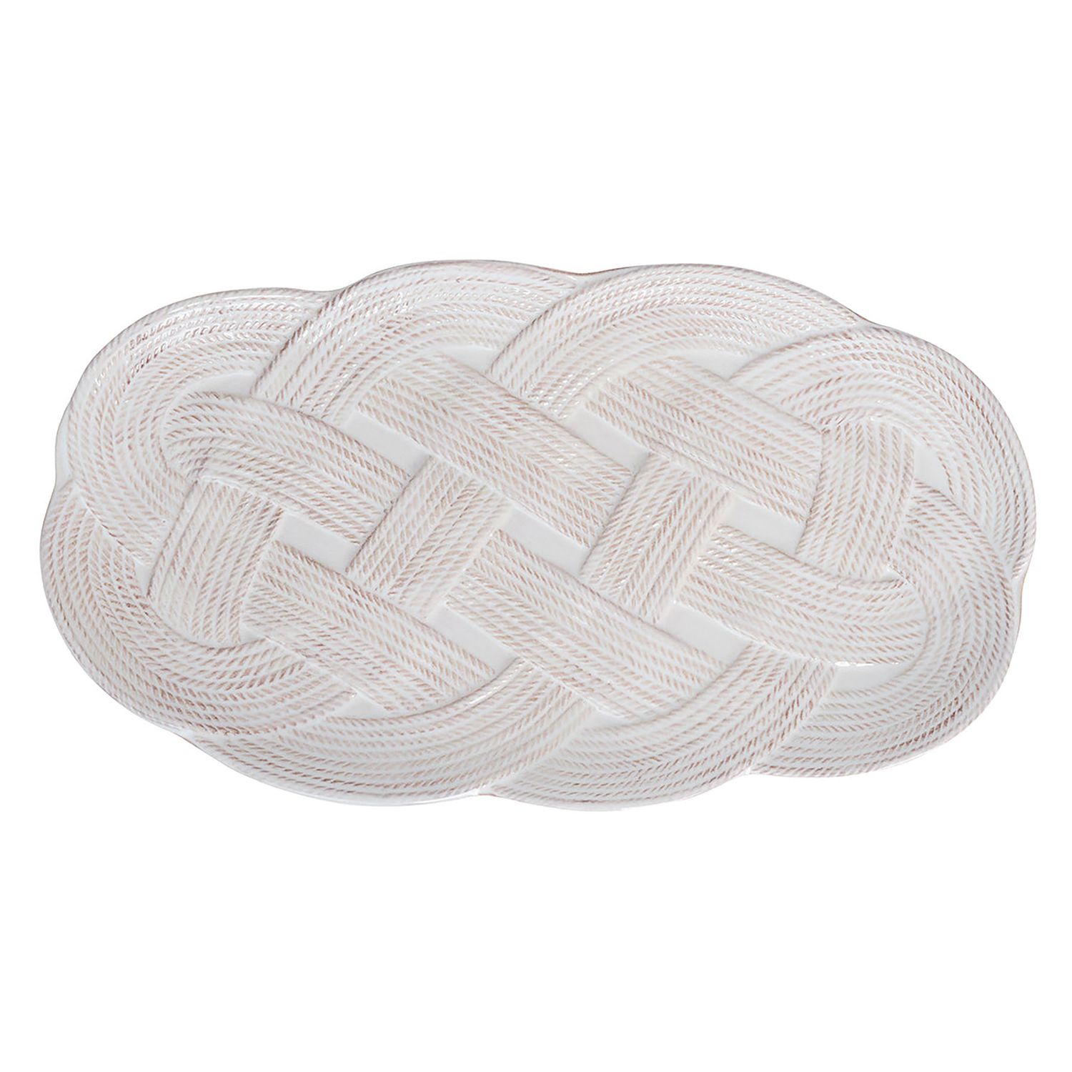Juliska Le Panier Mystic Knot 15 Hostess Tray Whitewash KHM54/10
