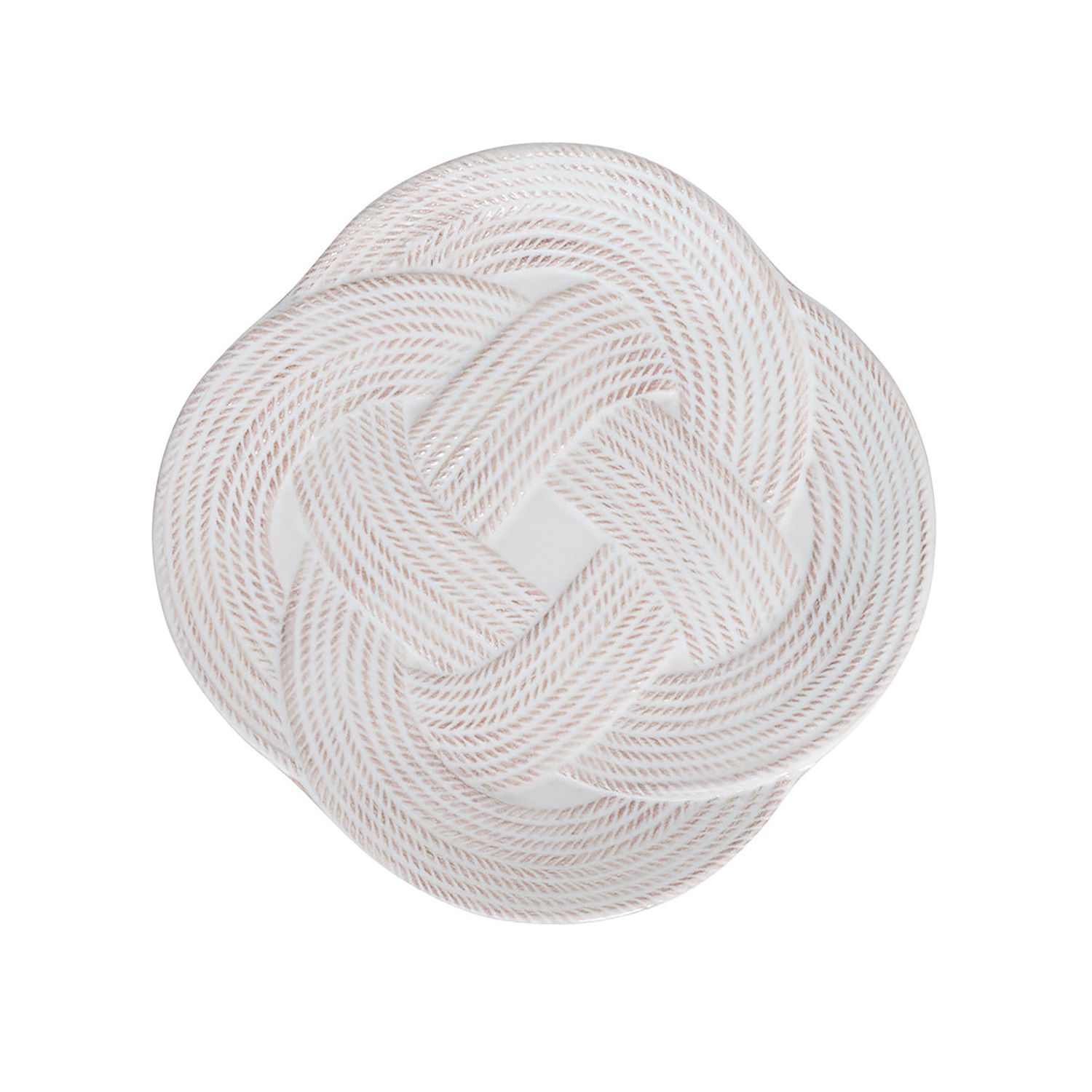 Juliska Le Panier Mystic Knot Dessert Salad Plate Whitewash KHM02/10