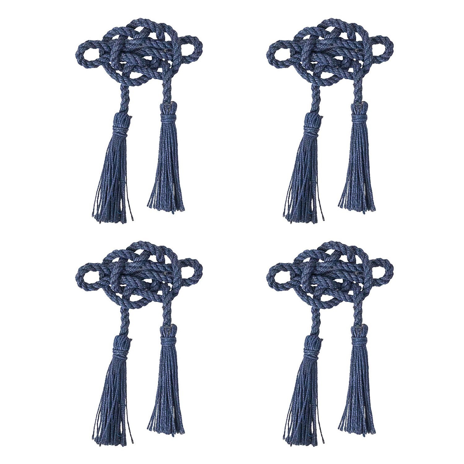 Juliska Mystic Knot Napkin Ring Set of 4- Navy LR81S4/46