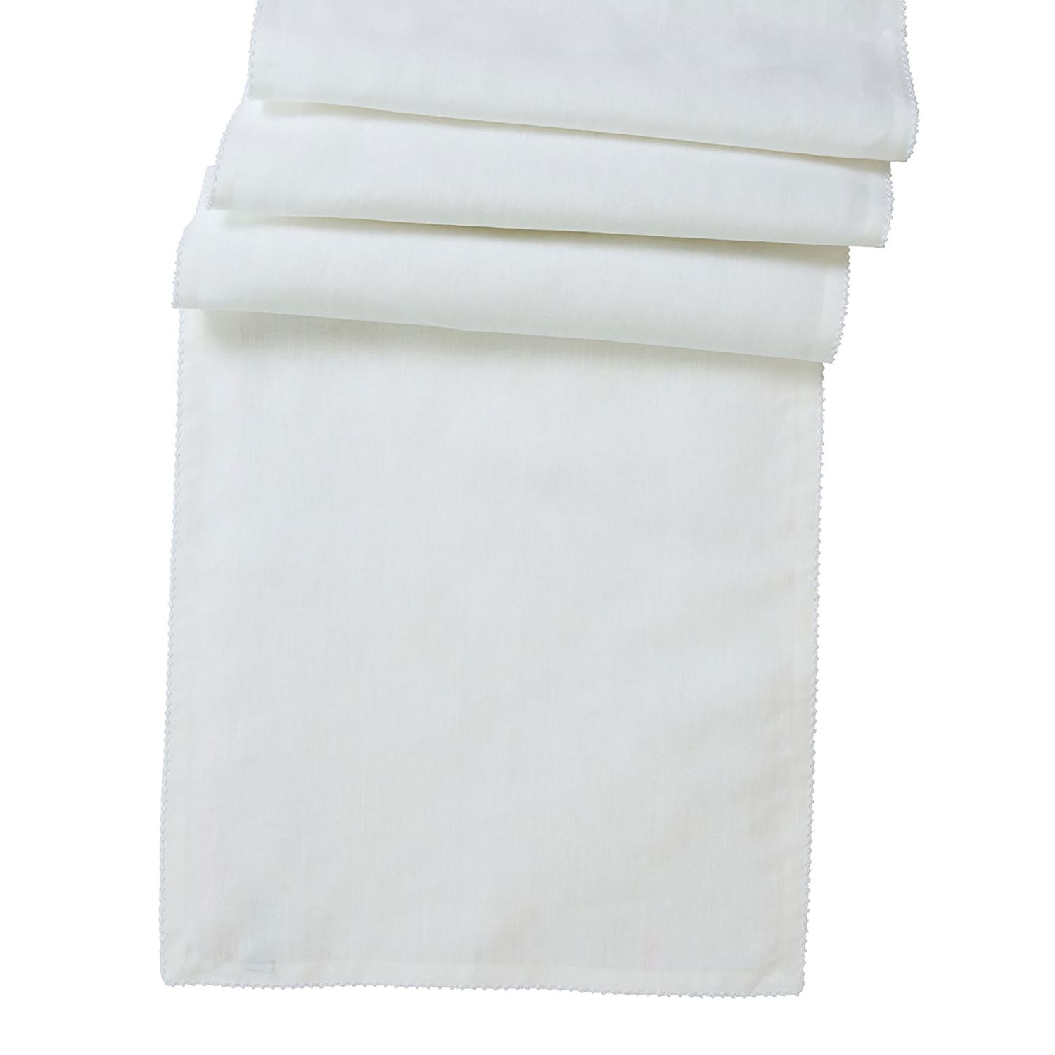 Juliska Berry Scallop 18 x 90 Inch Table Runner White TR20/130
