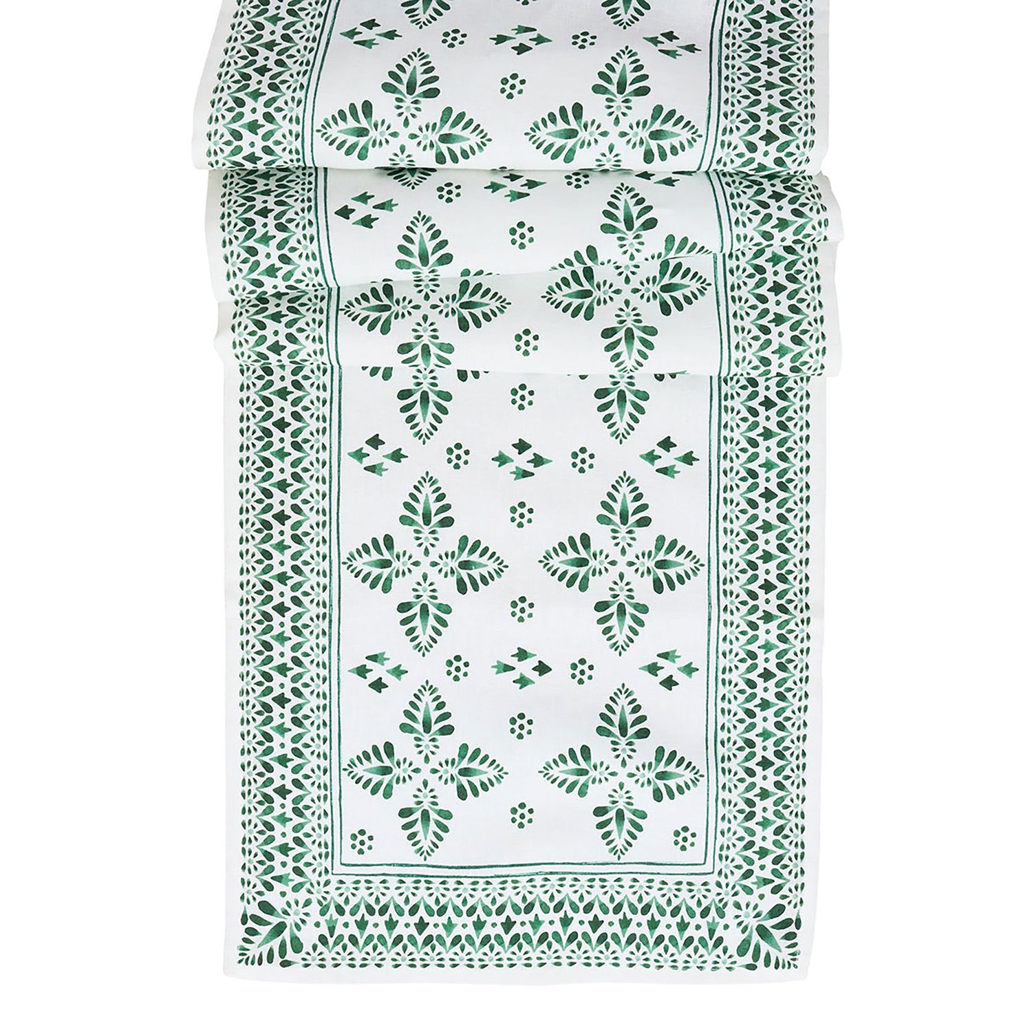 Juliska Iberian Border 18 x 90 Inch Table Runner Evergreen TR15/29