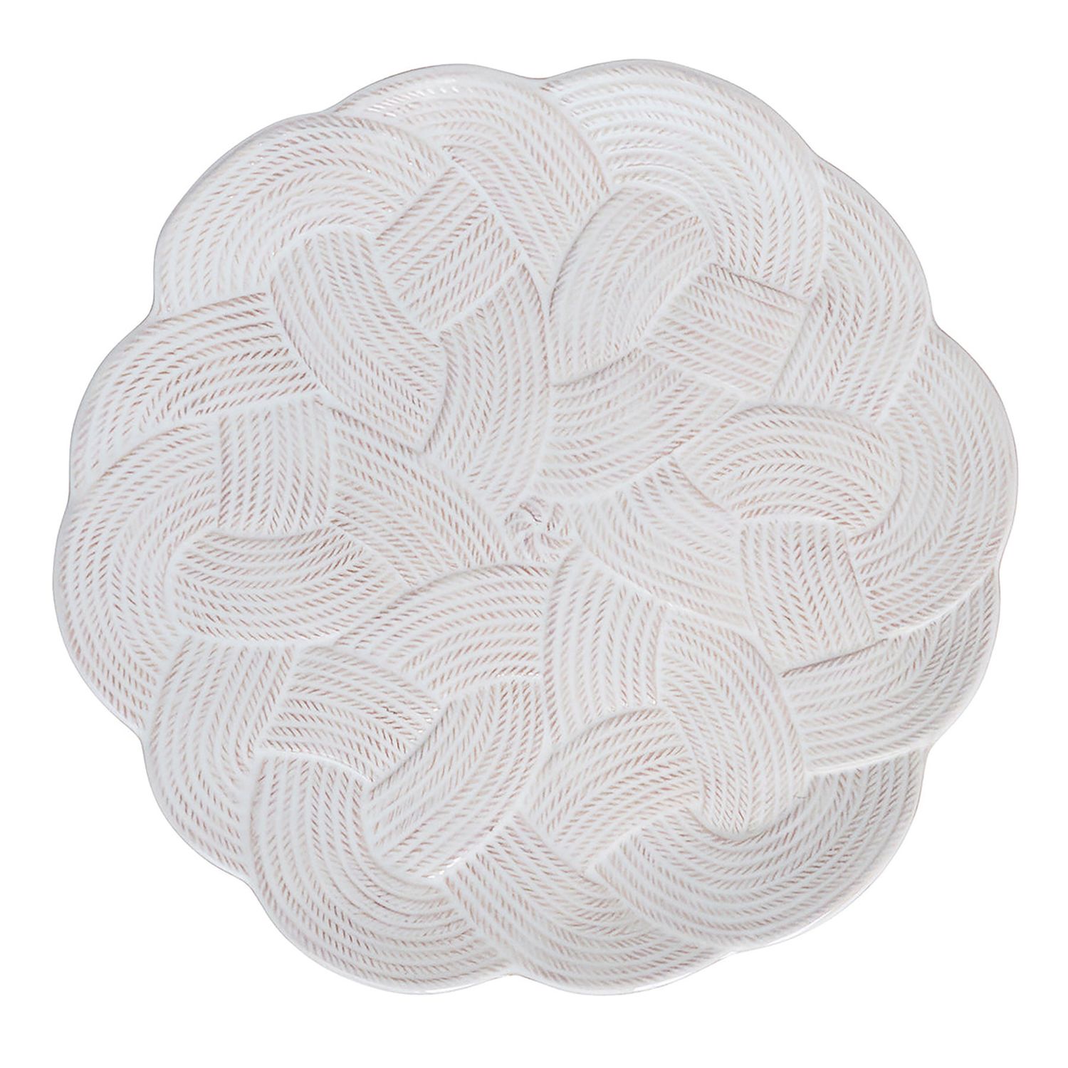 Juliska Le Panier Mystic Knot Charger Platter Whitewash KHM09/10