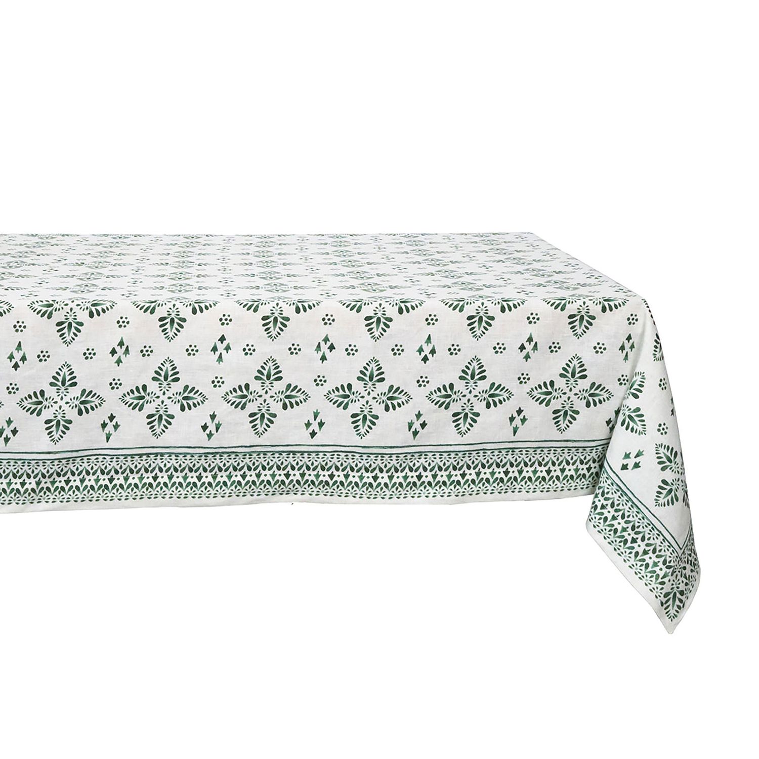 Juliska Iberian Border 60 x 120 Inch Tablecloth Evergreen TC15/29