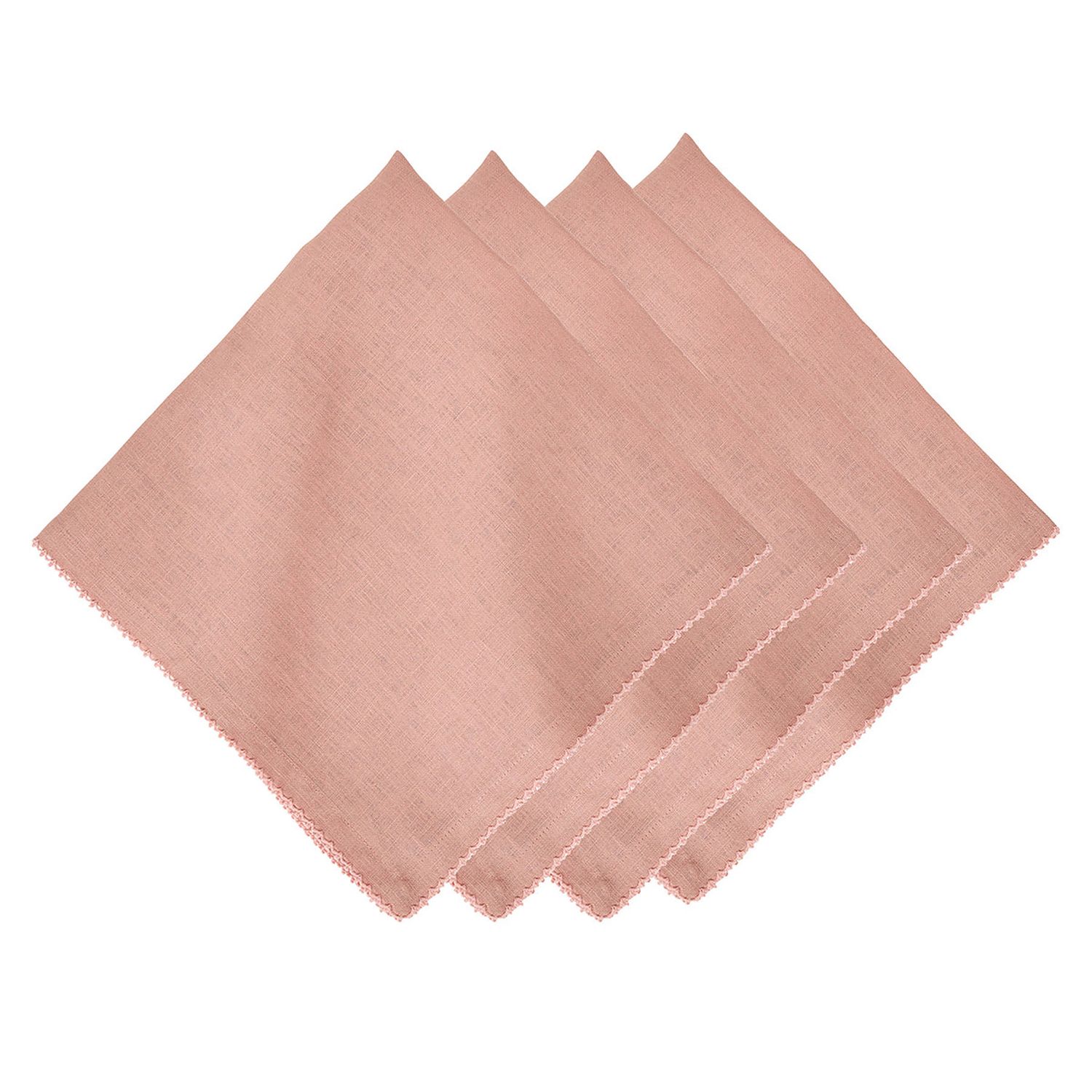 Juliska Berry Scallop Napkin Set of 4 Pink LB120S4/51