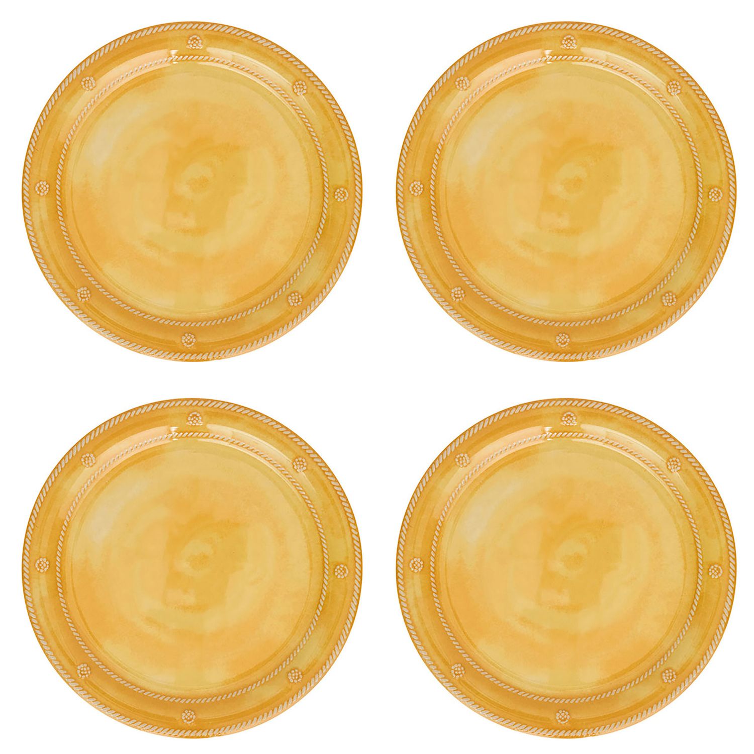 Juliska Berry &amp; Thread Melamine Dinner Plate Set of 4 Sunshine MA01S4/62