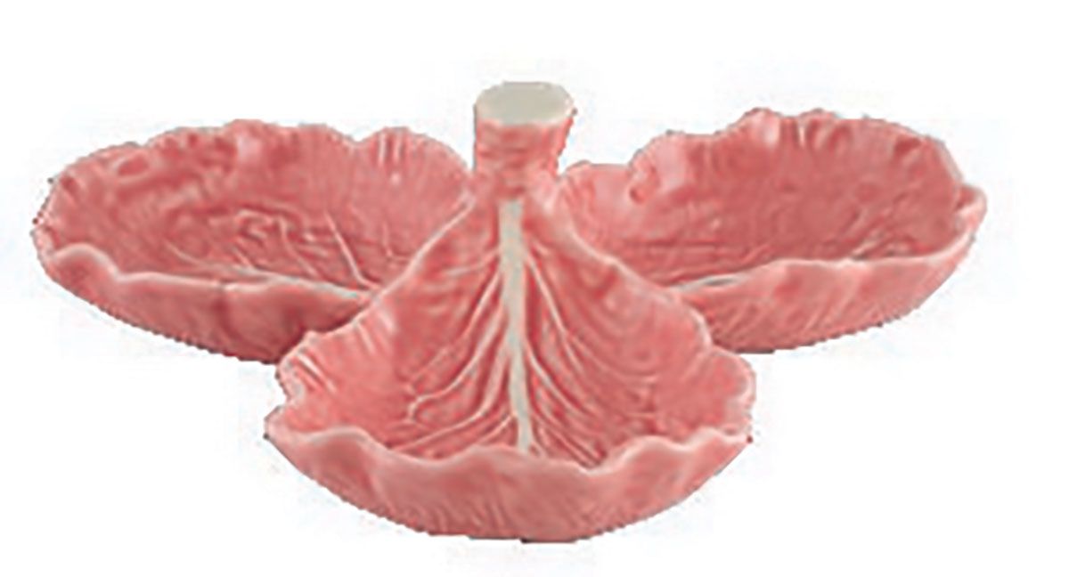 Bordallo Pinheiro Cabbage Pink Olive Dish 65032684, 5600413637869