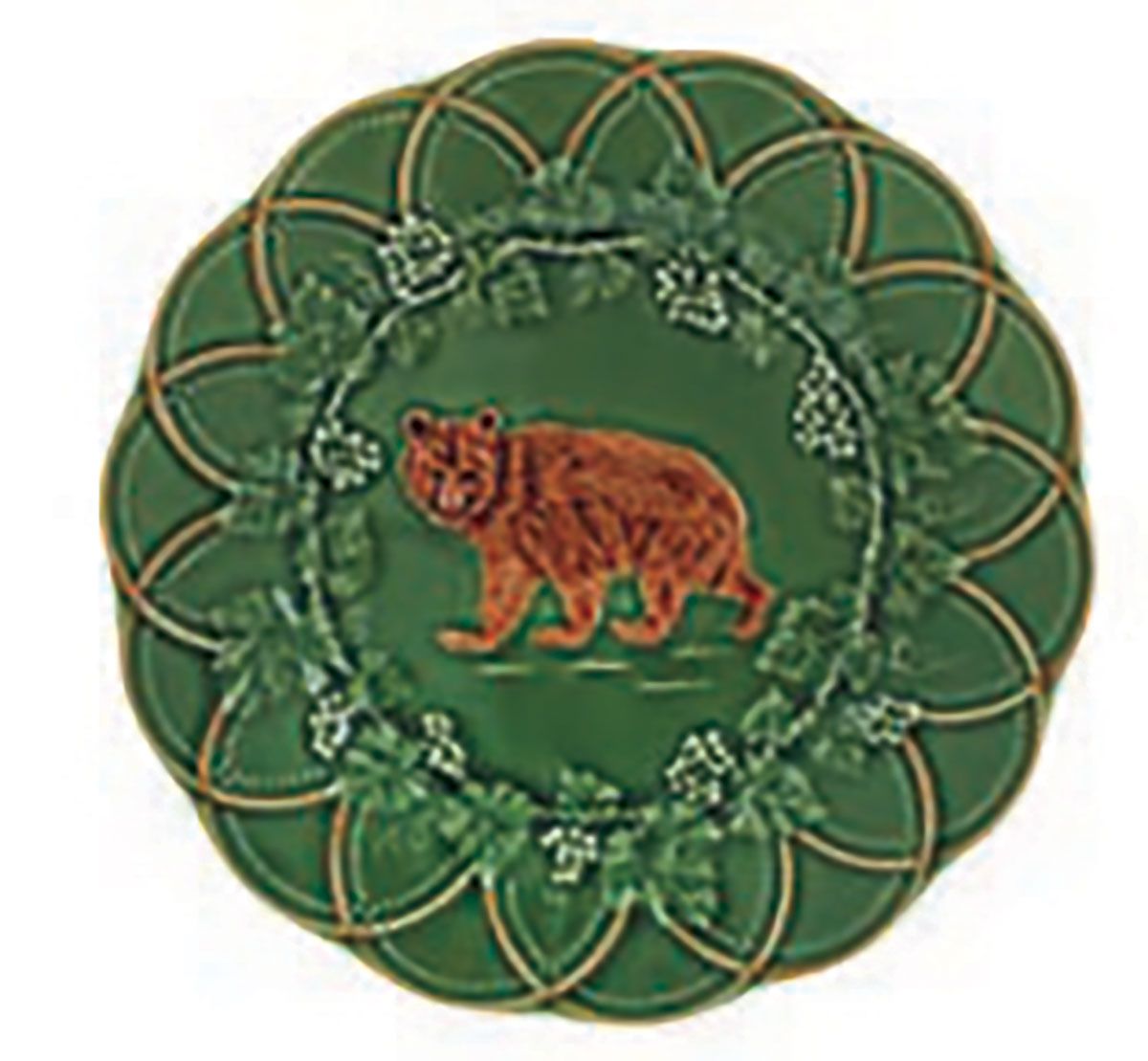 Bordallo Pinheiro Woods Snack Plate Bear 65003242, 5600876079718