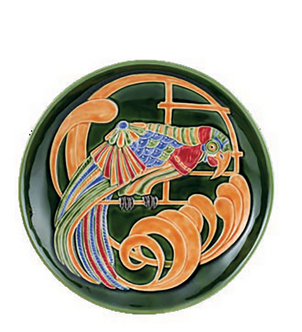 Bordallo Pinheiro Arte Bordallo Parrot Garden Relief Plate 65033058,