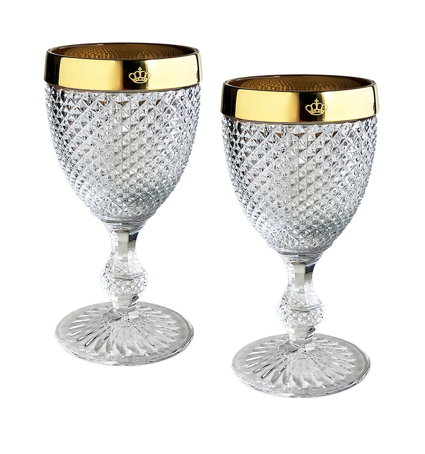 Vista Alegre Bicos Gold Set 2 Goblets Golden 49002688, 5605414141902
