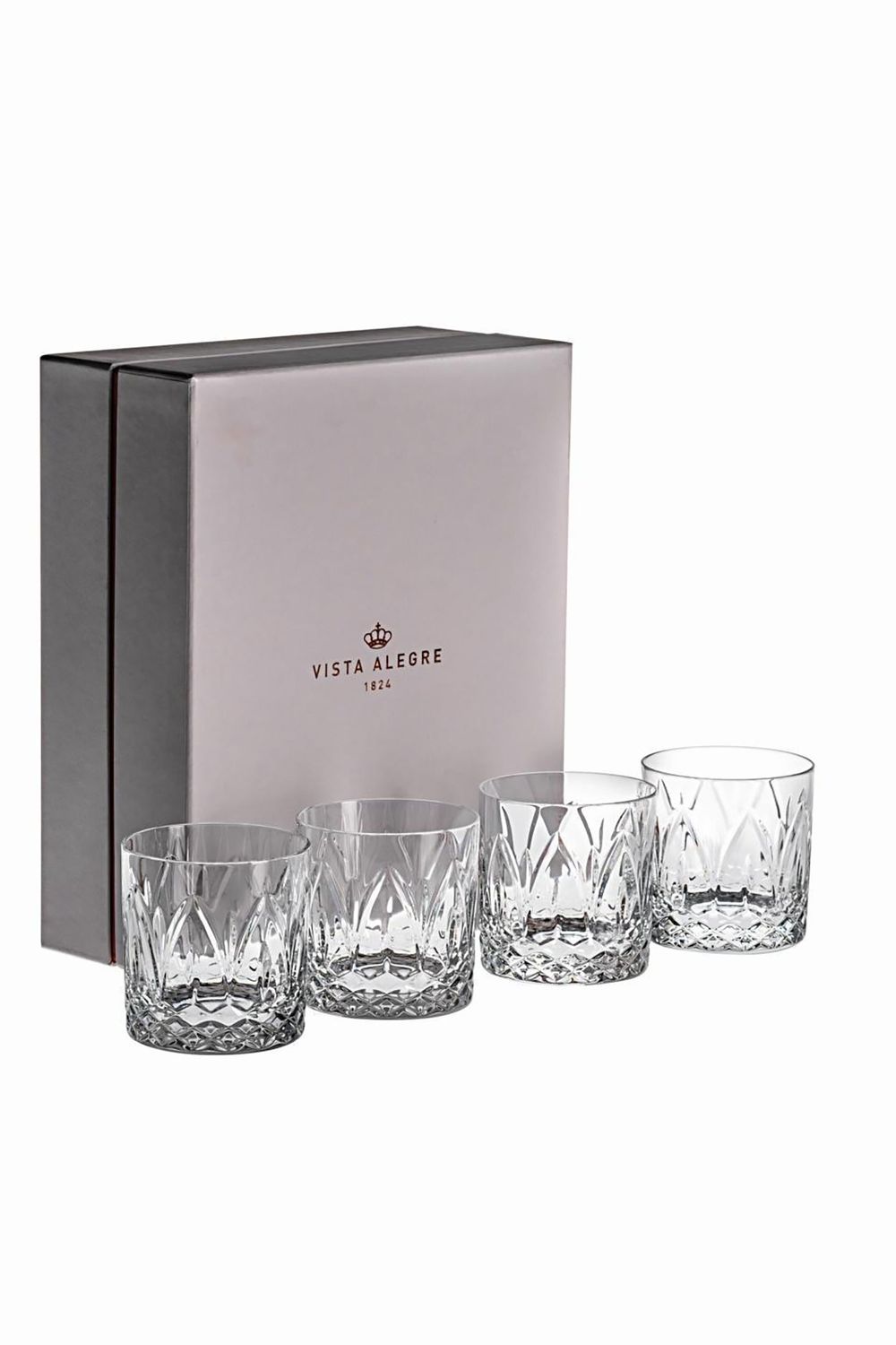 Vista Alegre Chartres Set 4 Old Fashion Gift Box 48006813, 5605414197831