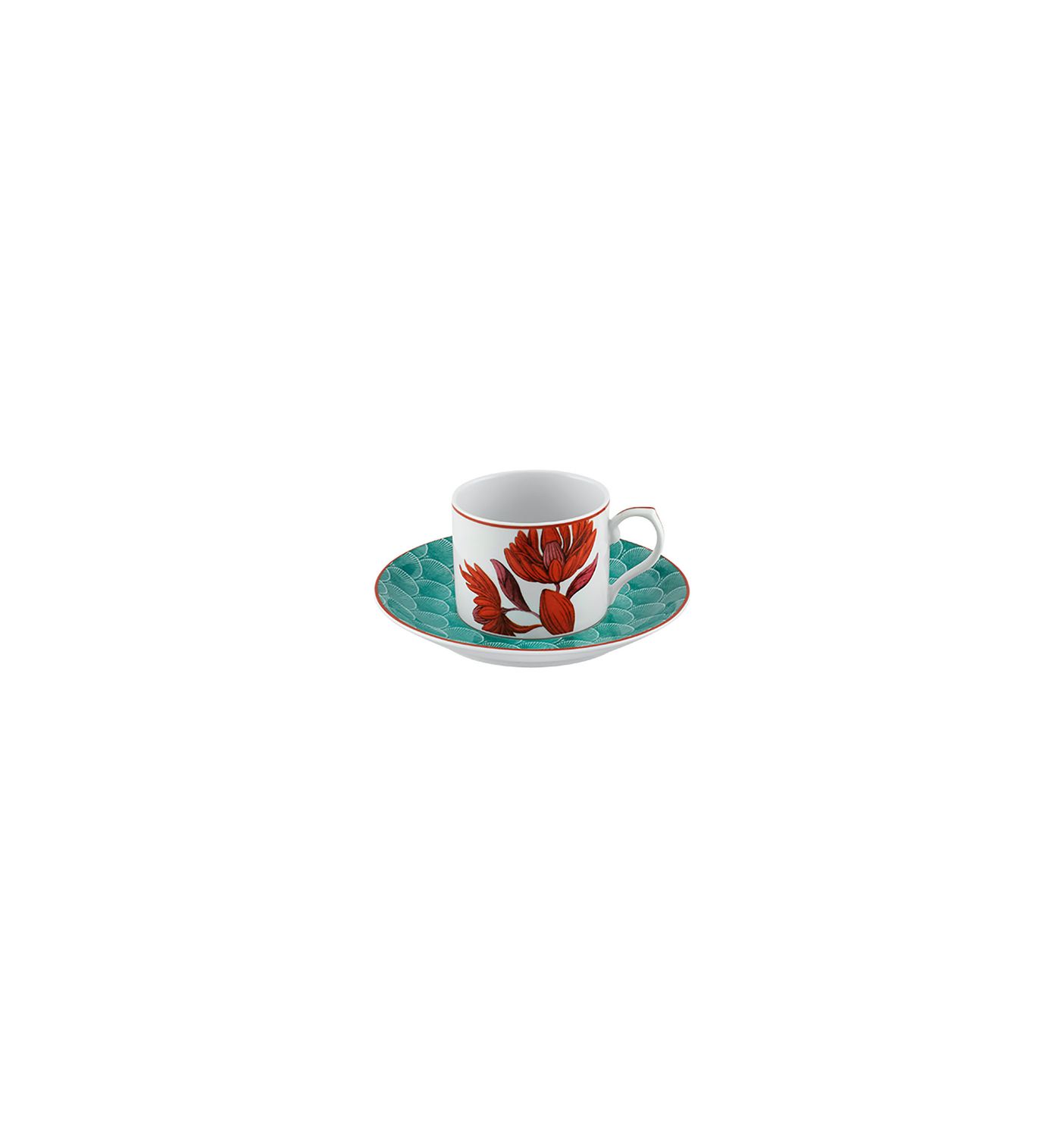 Vista Alegre Lotus Tea Cup and Saucer 21147896