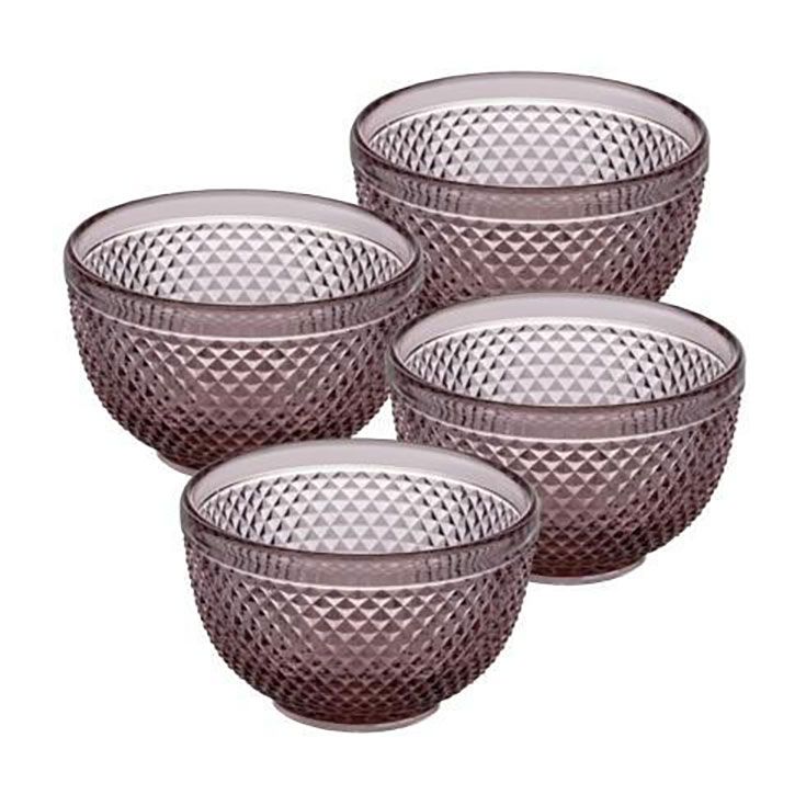 Vista Alegre Bicos Pink Small Bowl Pink Set of 4 49002497