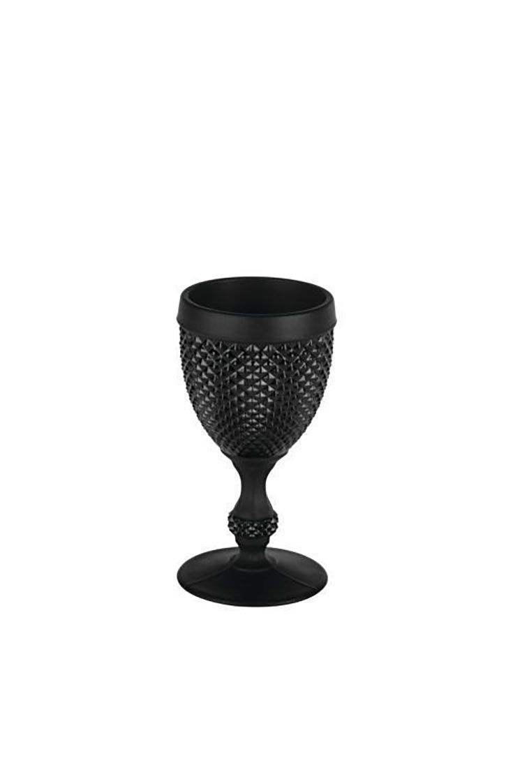 Vista Alegre Bicos Bicolor Frosted Black Goblet Set of 4 49001707, 5605414039018