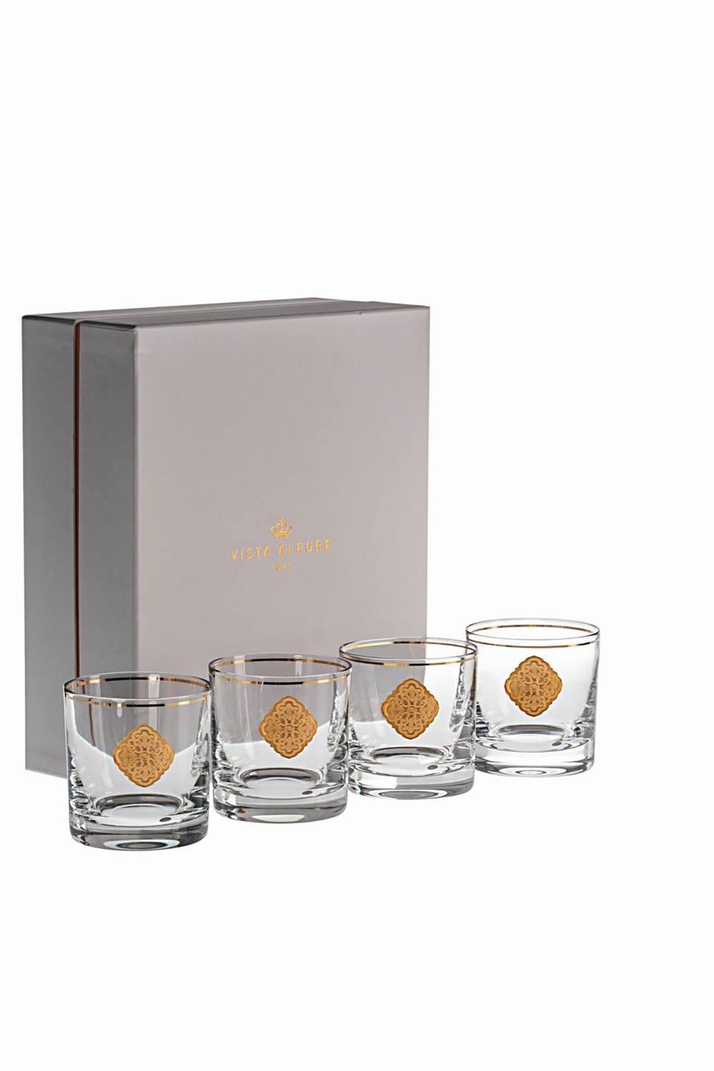 Vista Alegre Golden Set 4 Old Fashion Gift Box 48006812