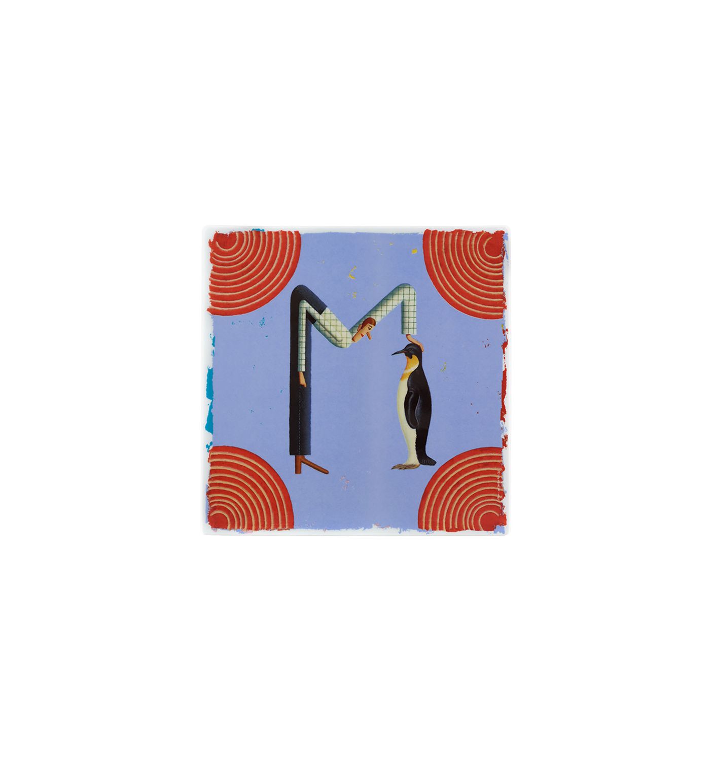 Vista Alegre Vida Alegre Porcelain Plaque Letter M 21147108