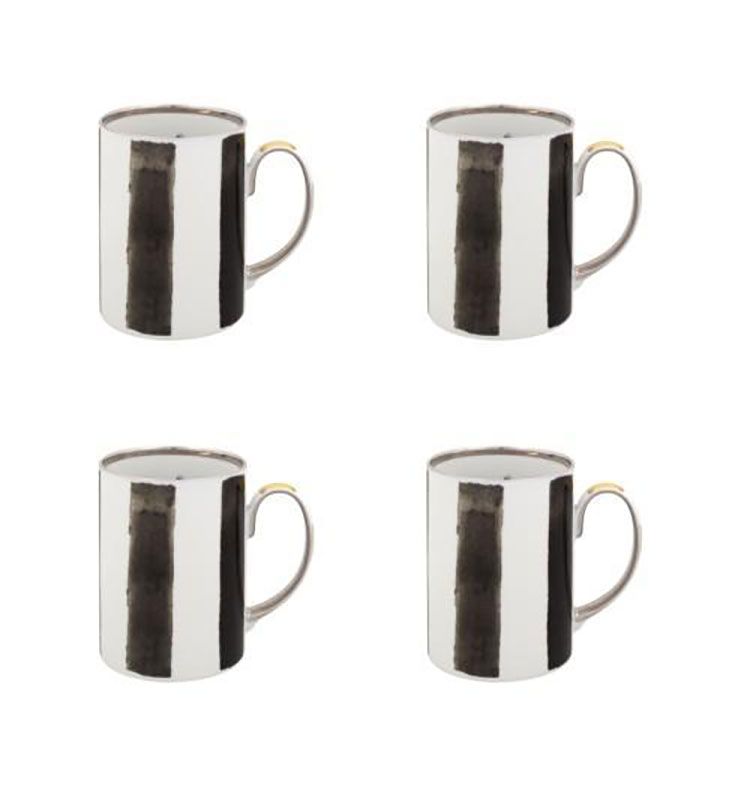 Vista Alegre Lacroix Sol Y Sombra Mug Set of 4 21126019