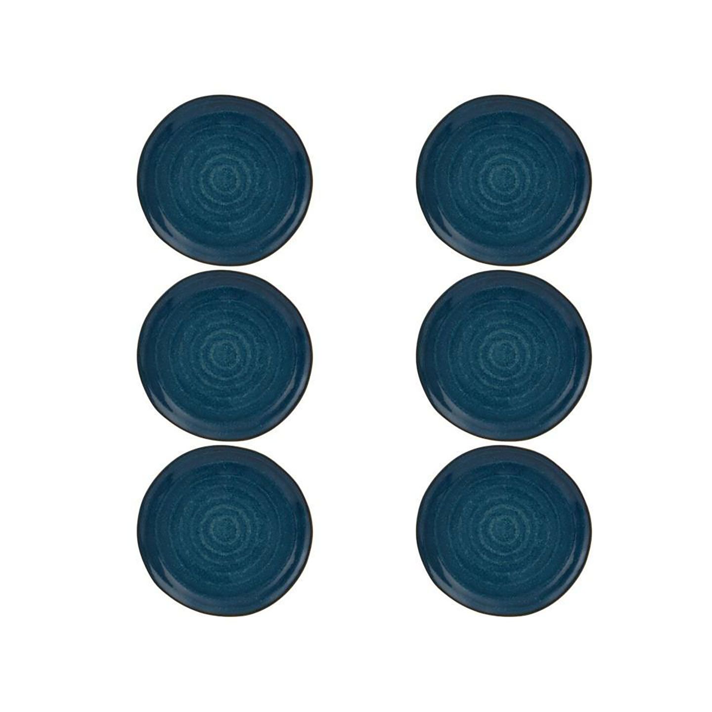 Casa Alegre Gemstone Lapis Lazuli Dessert Plate 22cm 8 inch Set of 6 210022389, 5604782040053