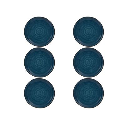 Casa Alegre Gemstone Lapis Lazuli Dessert Plate 22cm 8 inch Set of 6 210022389, 5604782040053