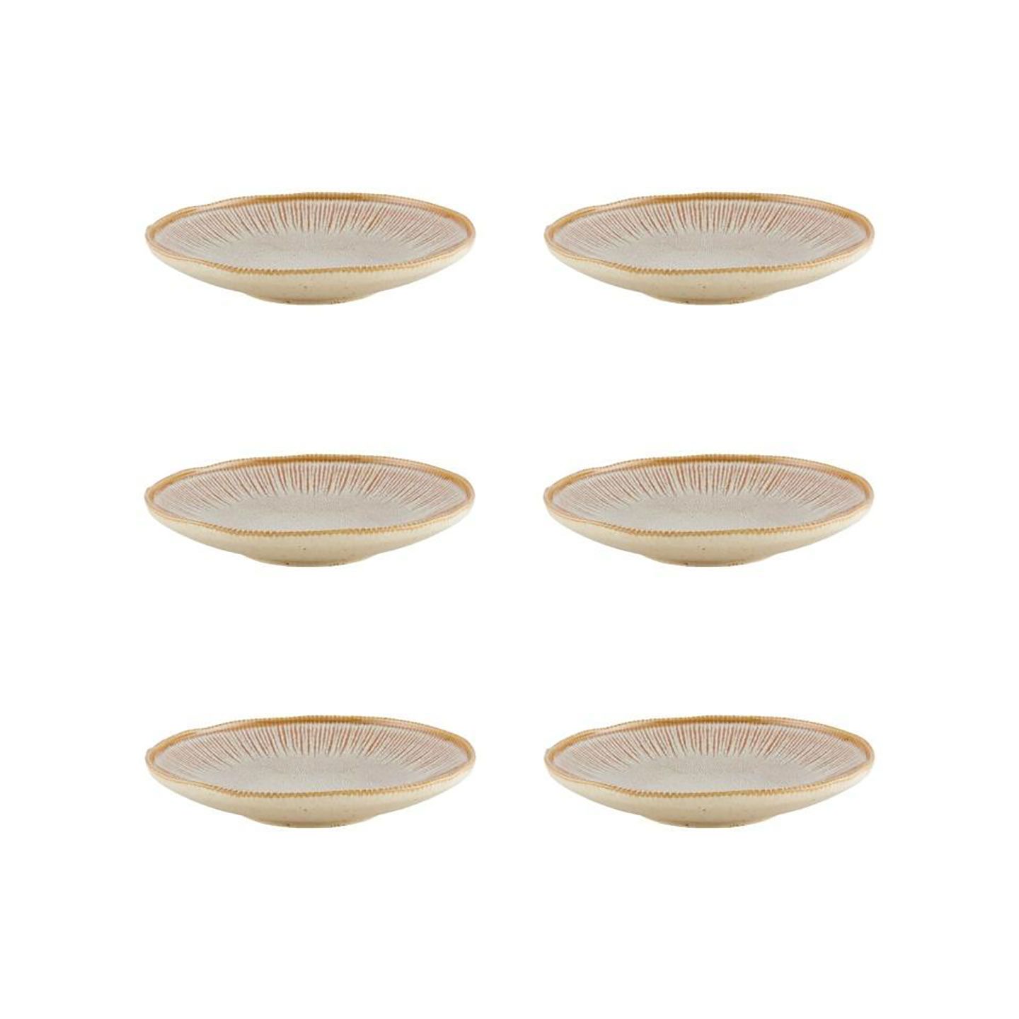 Casa Alegre Shangri-La Oro Deep Plate 23cm 9 inch Set of 6 37006337, 5605414152731