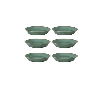 Casa Alegre Gemstone Jade Deep Plate 23cm 9 inch Set of 6 210022455, 5604782040718