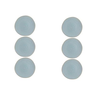 Casa Alegre Gemstone Moonstone Dinner Plate 28cm 11 inch Set of 6 210022408, 5604782040244