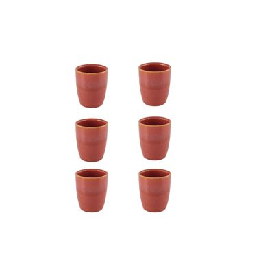 Casa Alegre Gemstone Coral Cup 78 ml 2 oz Set of 6 210022450, 5604782040664