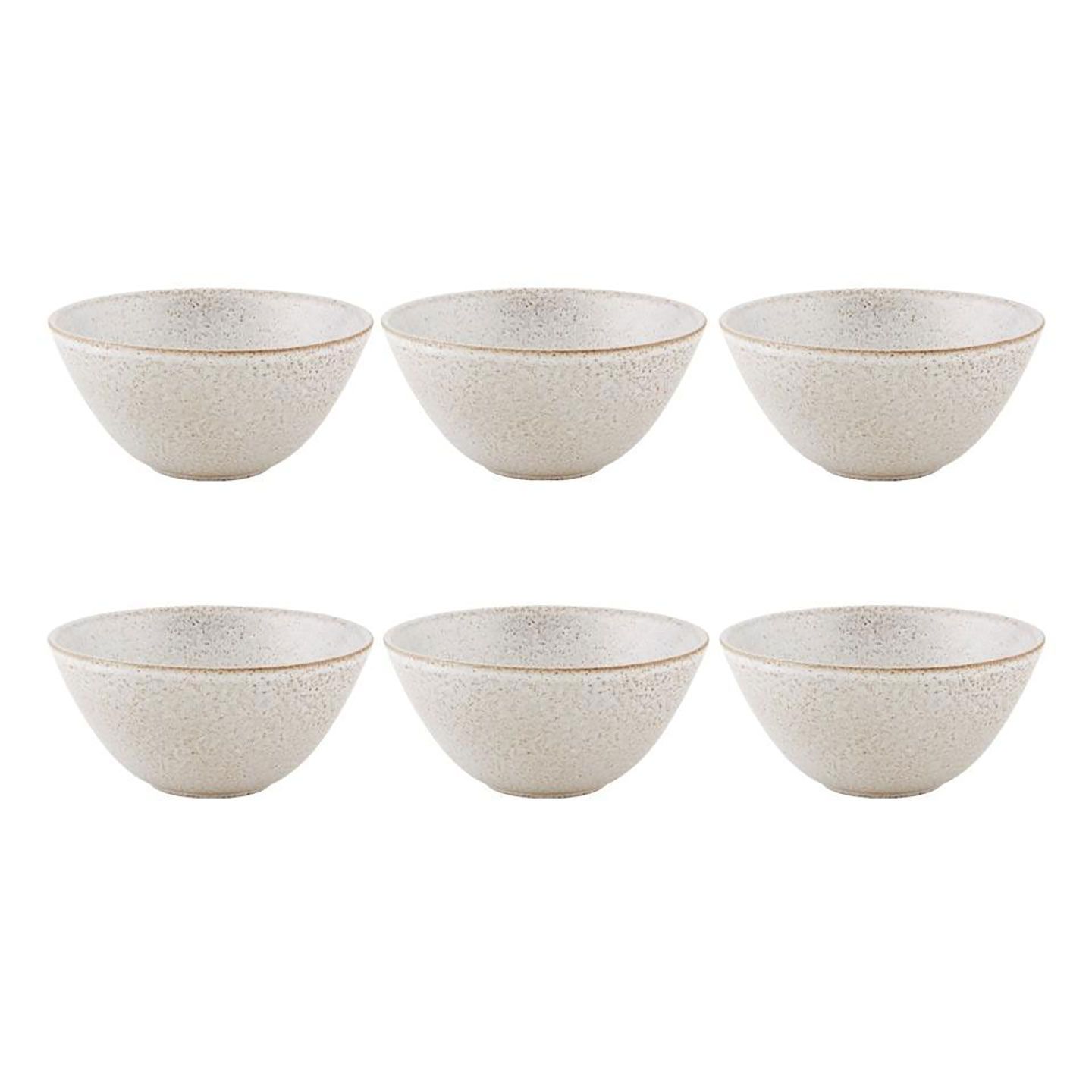 Casa Alegre Imperfect White Bowl 16cm 6 inch Set of 6 37006019, 5605414128675