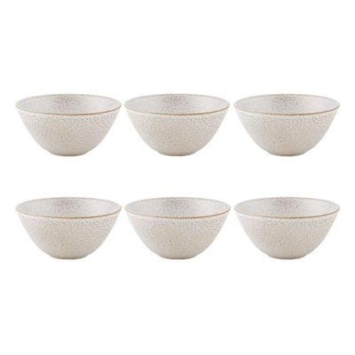 Casa Alegre Imperfect White Bowl 16cm 6 inch Set of 6 37006019, 5605414128675