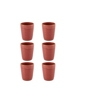 Casa Alegre Gemstone Coral Cup 350 ml 11 oz Set of 6 210022452, 5604782040688