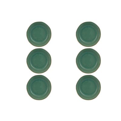 Casa Alegre Gemstone Jade Soup Plate 22cm 8 inch Set of 6 210022381, 5604782039972