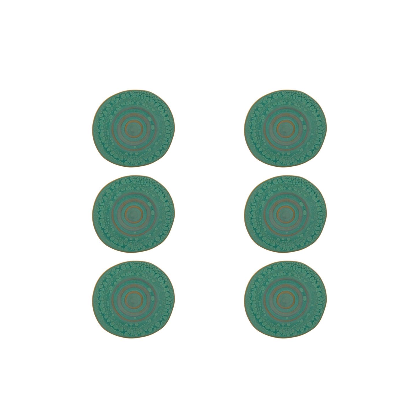 Casa Alegre Gemstone Jade Saucer Set of 6 210022380