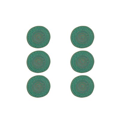 Casa Alegre Gemstone Jade Saucer Set of 6 210022380