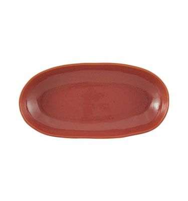 Casa Alegre Gemstone Coral Oval Tray 34.5cm 13 inch 210020839, 5604782038951