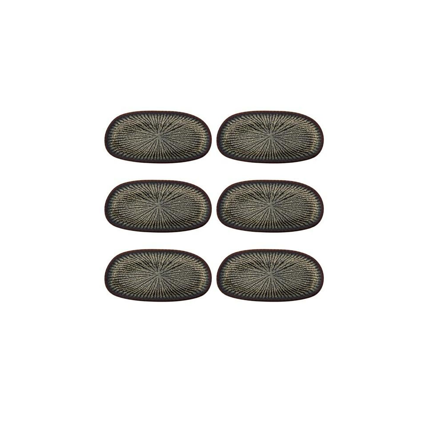 Casa Alegre Shangri-La Vine Platter 20cm 7 inch Set of 6 37006594, 5605414169722