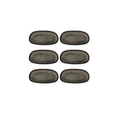 Casa Alegre Shangri-La Vine Platter 20cm 7 inch Set of 6 37006594, 5605414169722