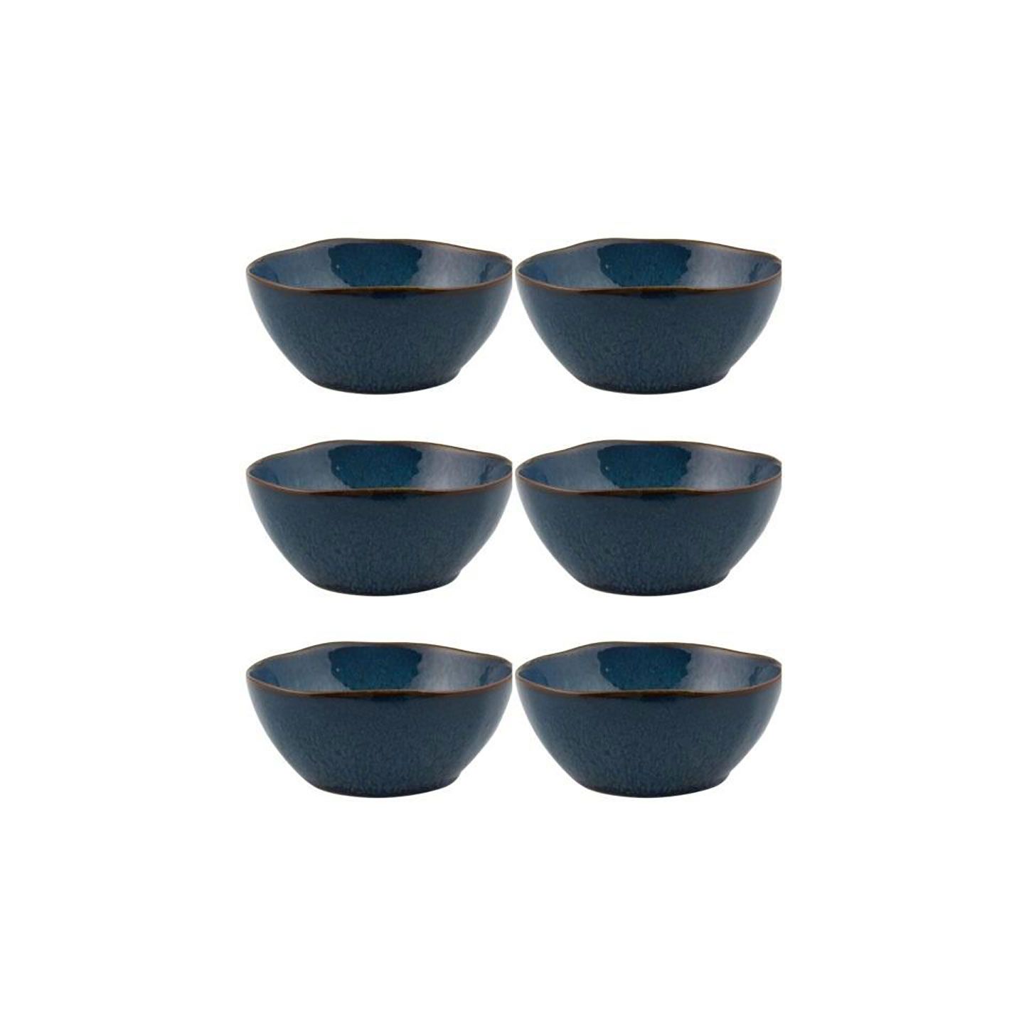 Casa Alegre Gemstone Lapis Lazuli Bowl 12cm 4 inch Set of 6 210022382, 5604782039989