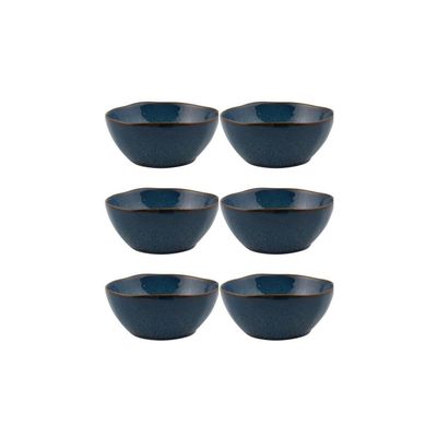 Casa Alegre Gemstone Lapis Lazuli Bowl 12cm 4 inch Set of 6 210022382, 5604782039989