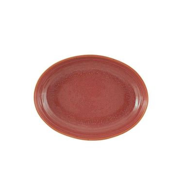 Casa Alegre Gemstone Coral Oval Tray 27cm 10 inch 210020815, 5604782038883