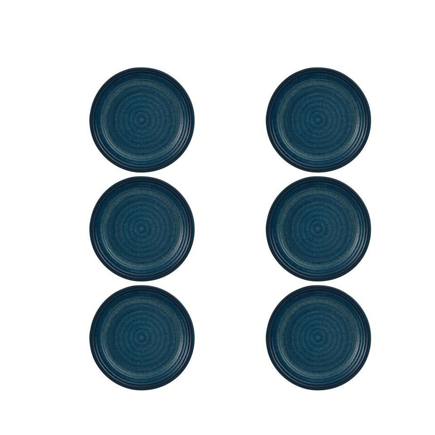 Casa Alegre Gemstone Lapis Lazuli Pasta Plate 28cm 11 inch Set of 6 210022388, 5604782040046