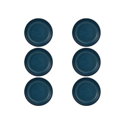 Casa Alegre Gemstone Lapis Lazuli Pasta Plate 28cm 11 inch Set of 6 210022388, 5604782040046
