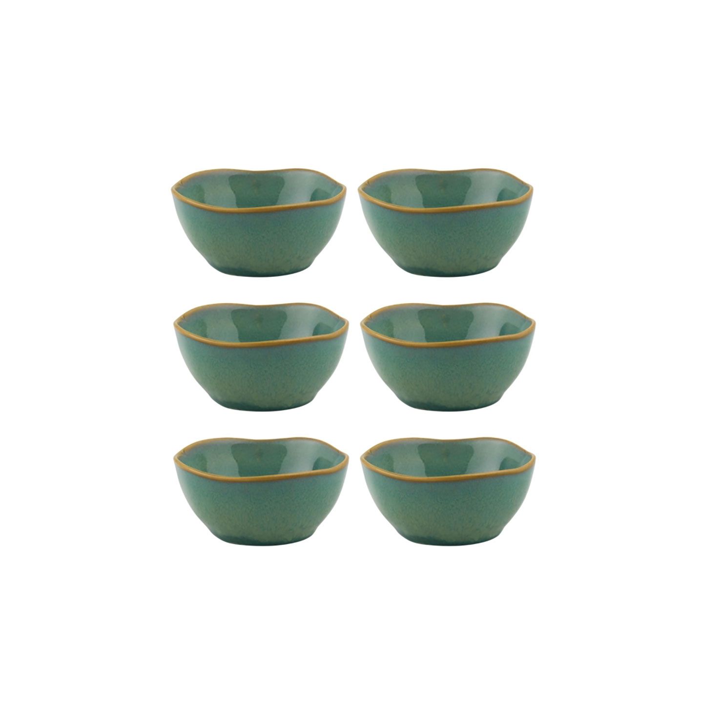 Casa Alegre Gemstone Jade Bowl 9cm 3 inch Set of 6 210022368, 5604782039842
