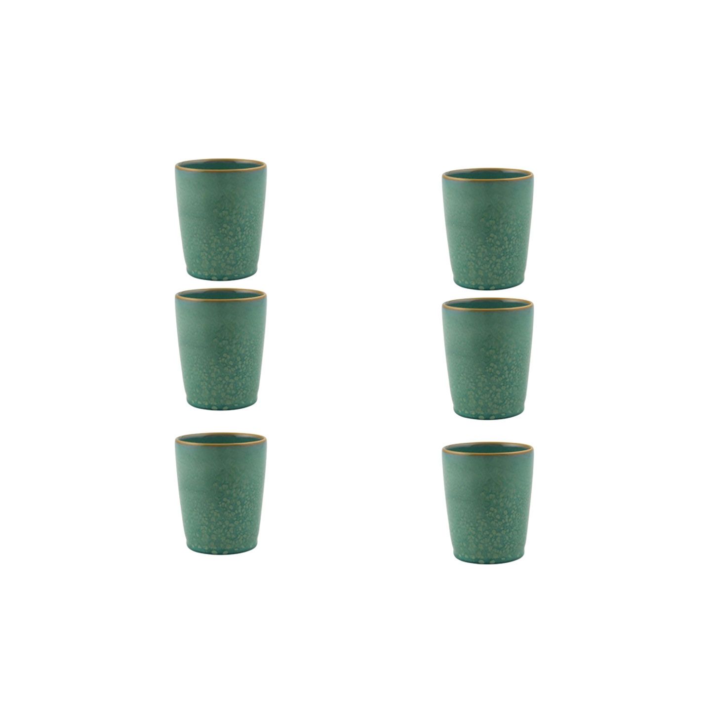 Casa Alegre Gemstone Jade Cup 350 ml 11 oz Set of 6 210022374, 5604782039903
