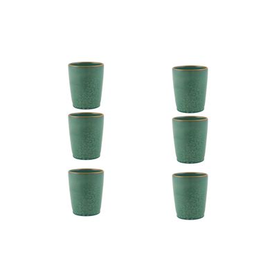 Casa Alegre Gemstone Jade Cup 350 ml 11 oz Set of 6 210022374, 5604782039903